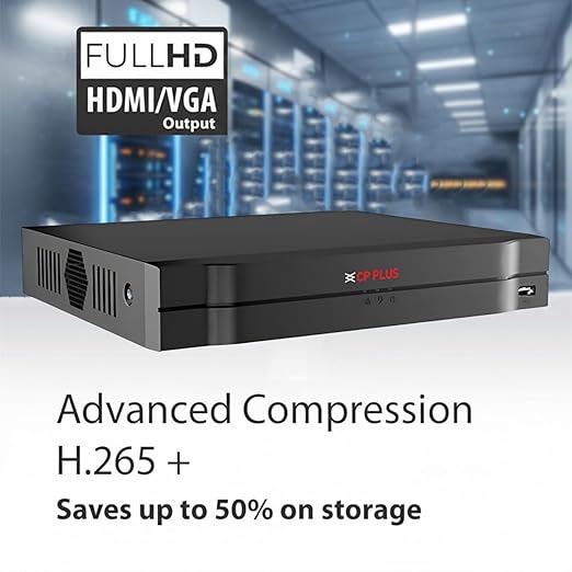 CP Plus 4Ch. Network Video Recorder, Max 80Mbps Network Bandwidth, Instastream/H.265/Smart H.264+, Up to 8MP Resolution, Support 1 SATA HDDs up to 8TB, 2 USB Ports(USB2.0) [CP-UNR-104F1] thumbnail 3
