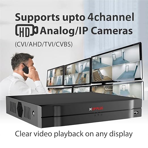 CP Plus 4Ch. Network Video Recorder, Max 80Mbps Network Bandwidth, Instastream/H.265/Smart H.264+, Up to 8MP Resolution, Support 1 SATA HDDs up to 8TB, 2 USB Ports(USB2.0) [CP-UNR-104F1] thumbnail 5