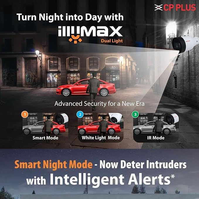 CP Plus HD 2.4MP illumax Dual Light Bullet CCTV (CP-URC-TC24PL3C-L) thumbnail 3