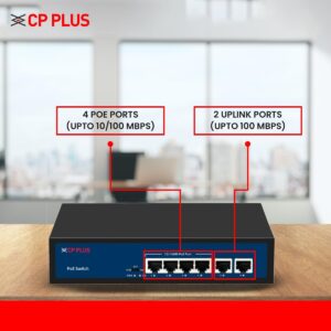 CP Plus 4 Port Giga PoE Switch (CP-DNW-GPU4G2-48)